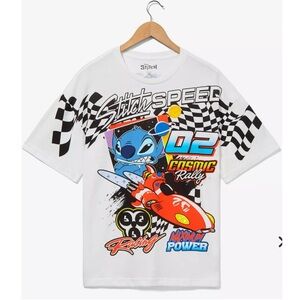 Disney Lilo & Stitch Cosmic Racing Tee Oversized Unisex Size Small
